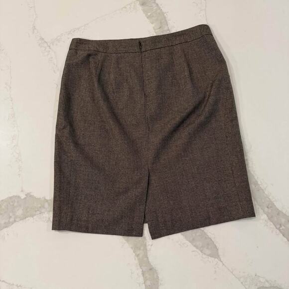 Ann Taylor Tweed Wool Blend Career Pencil Skirt Women’s 10P Brown Lined Corpcore - Picture 5 of 7